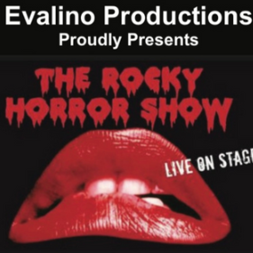 Rocky Horror Show stage production poster with red lips