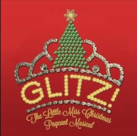 Glitzy crown graphic for &quot;Little Miss Christmas Pageant Musical&quot;.